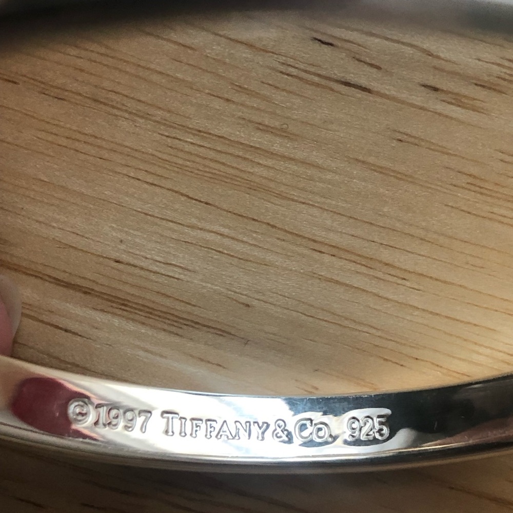 Tiffany & Co. Sterling Silver 1837 Collection Narrow Vintage Bangle Bracelet - Picture 6 of 9